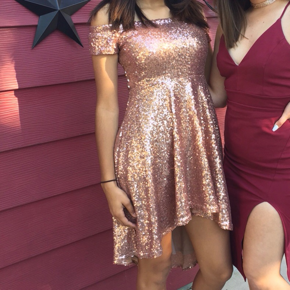Champaign sparkly dress